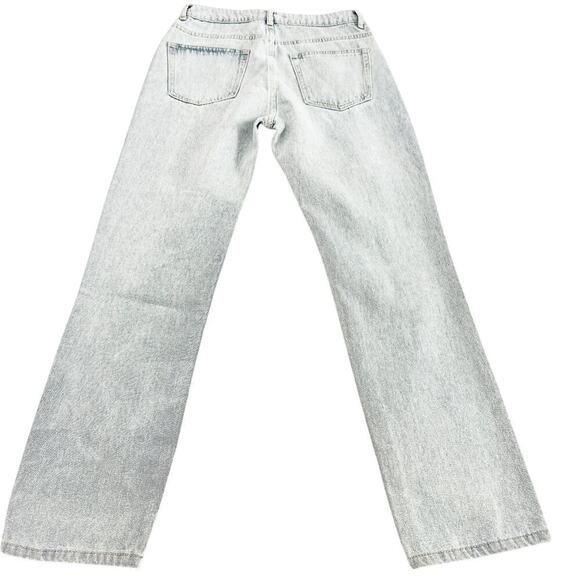 Adika Light Wash Tatto Ripped Graphic Denim Jean Zip Fly Straight Leg Size M NWT - Picture 3 of 10